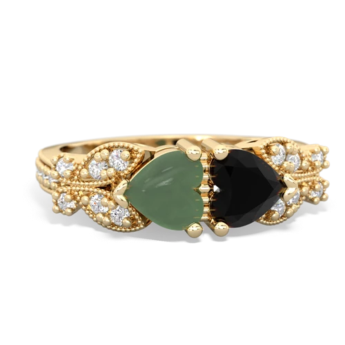 jade-onyx keepsake butterfly ring