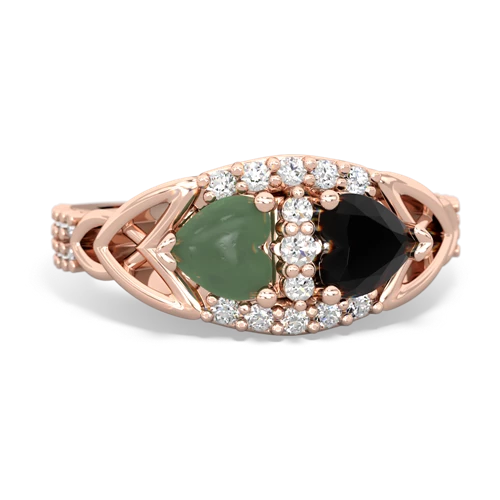 jade-onyx keepsake engagement ring