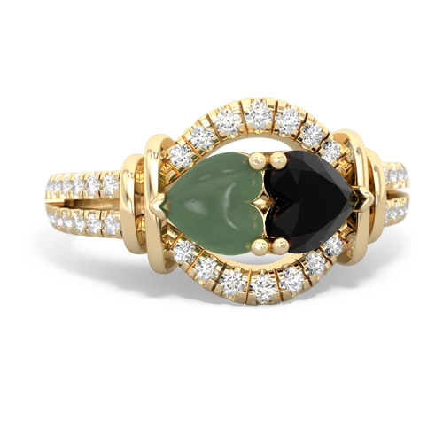 jade-onyx pave keepsake ring