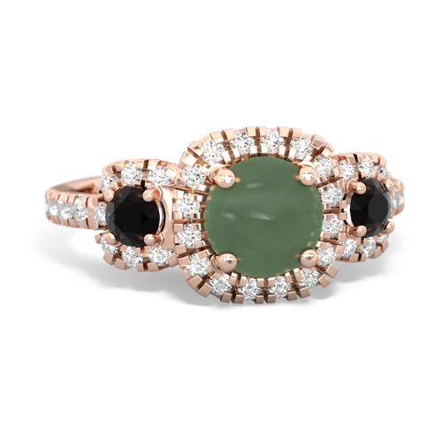 jade-onyx three stone regal ring