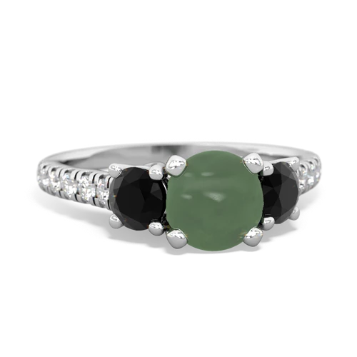 jade-onyx trellis pave ring