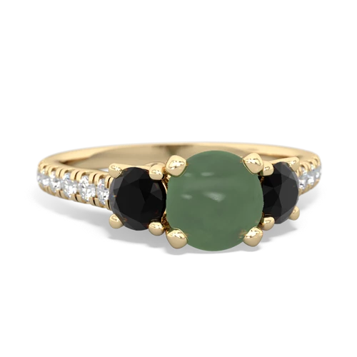 jade-onyx trellis pave ring