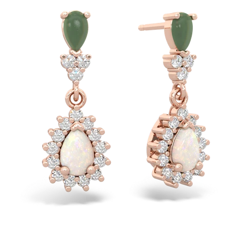 jade-opal dangle earrings