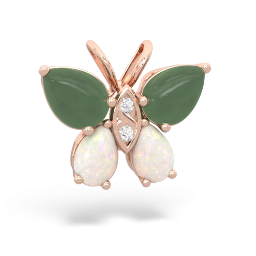 jade-opal butterfly pendant