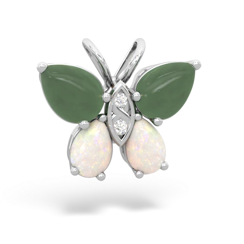 jade-opal butterfly pendant