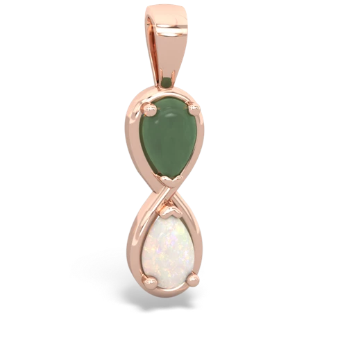 jade-opal infinity pendant