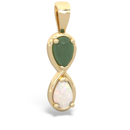 jade-opal infinity pendant