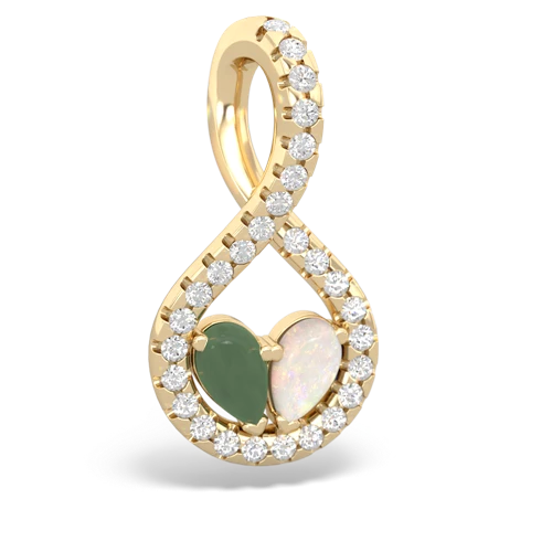 jade-opal pave twist pendant