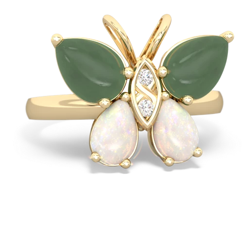 jade-opal butterfly ring