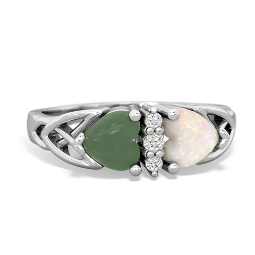 jade-opal celtic ring