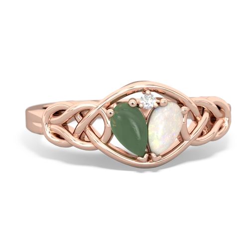 jade-opal celtic knot ring