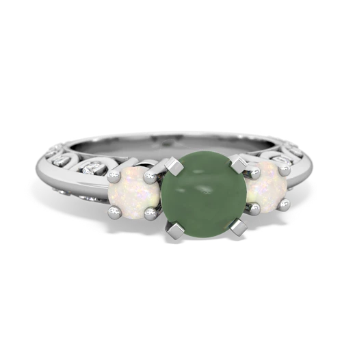 jade-opal engagement ring