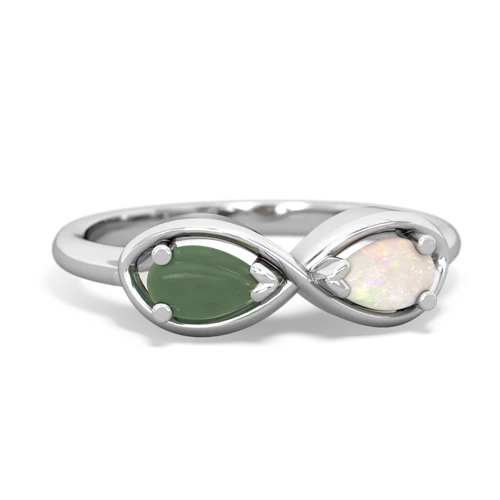 jade-opal infinity ring