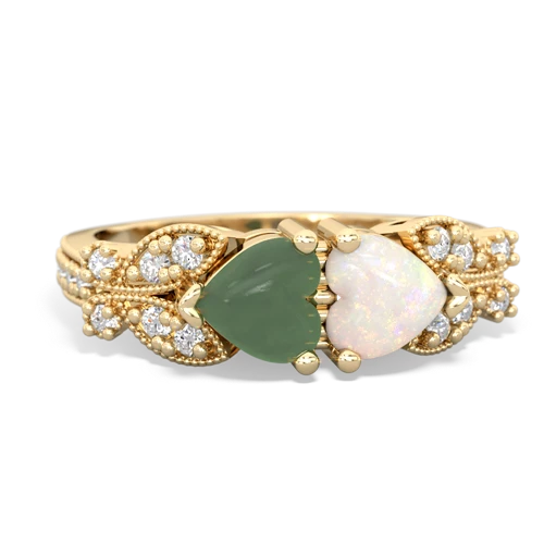 jade-opal keepsake butterfly ring