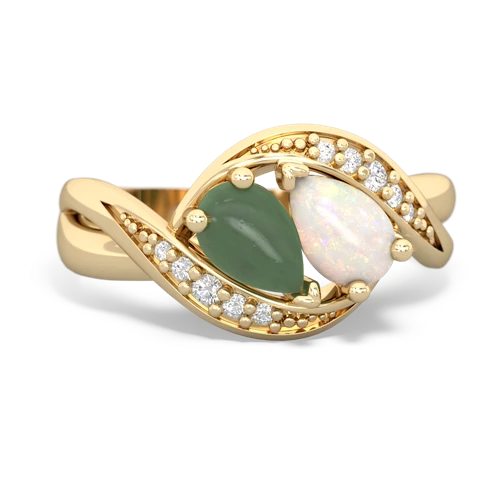 jade-opal keepsake curls ring