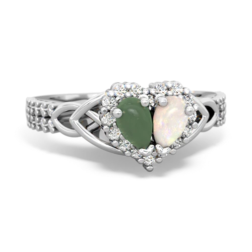 jade-opal keepsake engagement ring
