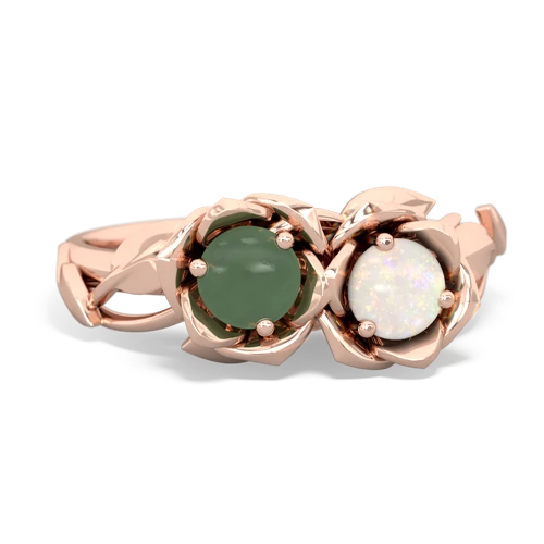 jade-opal roses ring