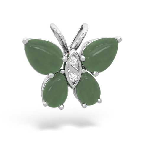 jade butterfly pendant