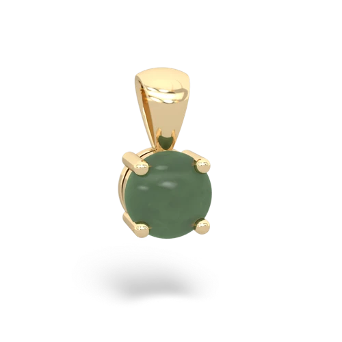 jade round basic pendant