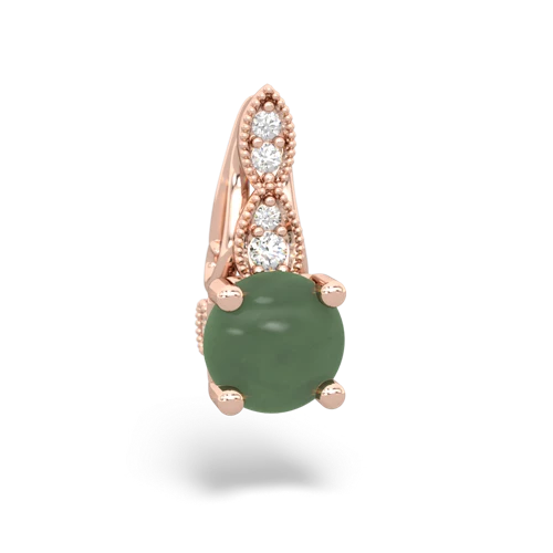 jade treble clef pendant