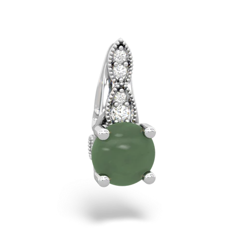 jade treble clef pendant