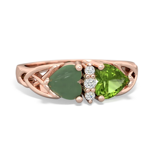 jade-peridot celtic ring