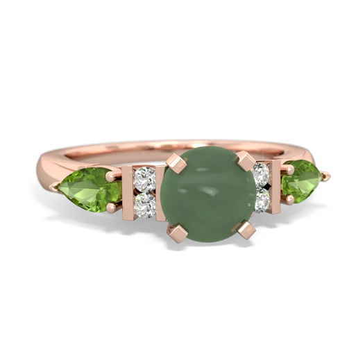 jade-peridot engagement ring