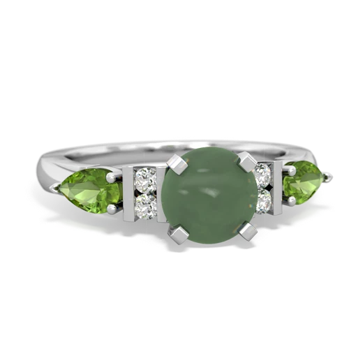 jade-peridot engagement ring