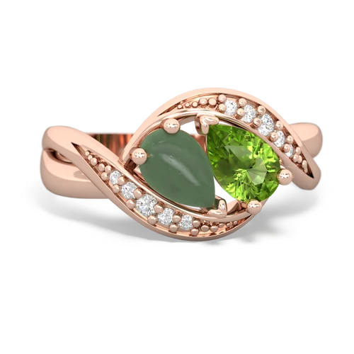 jade-peridot keepsake curls ring