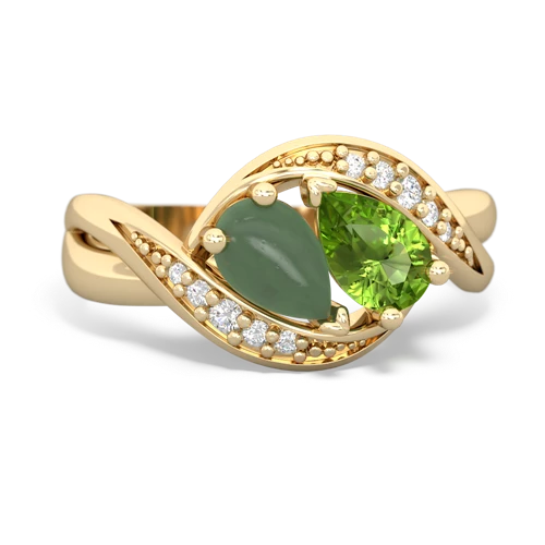 jade-peridot keepsake curls ring