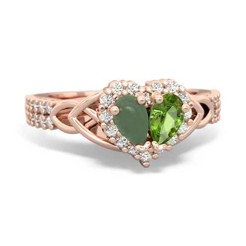 jade-peridot keepsake engagement ring