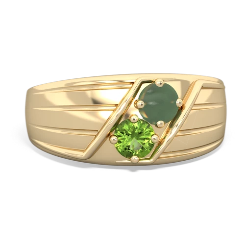 jade-peridot mens ring