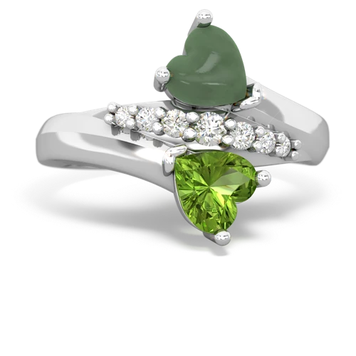jade-peridot modern ring