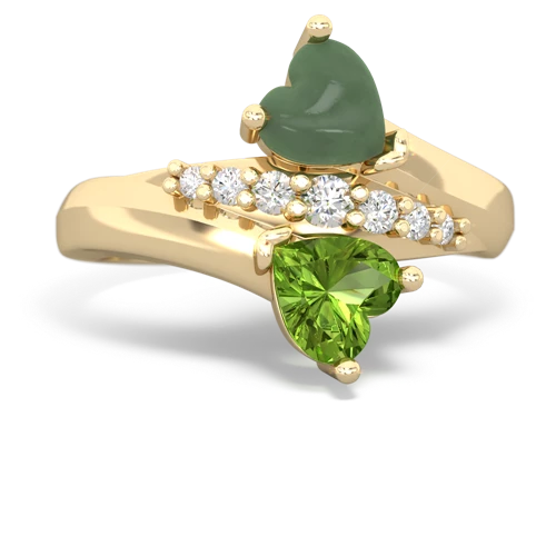 jade-peridot modern ring