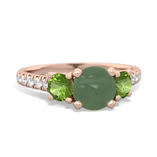 jade-peridot trellis pave ring