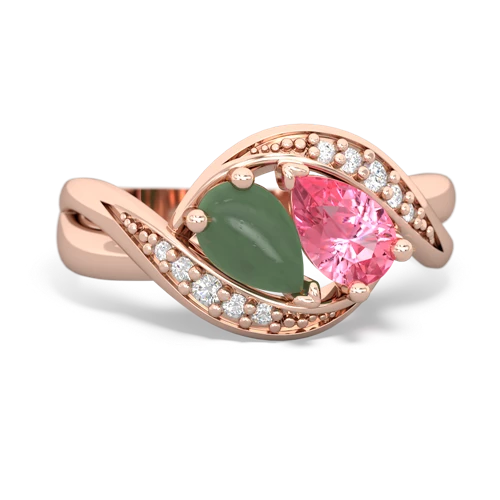 jade-pink sapphire keepsake curls ring