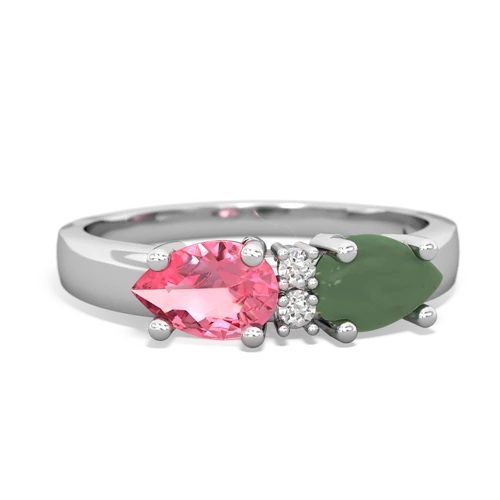 jade-pink sapphire timeless ring