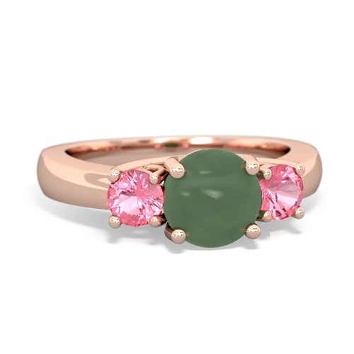 jade-pink sapphire timeless ring