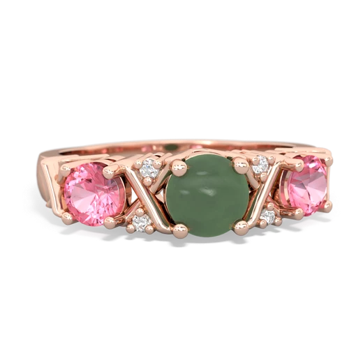 jade-pink sapphire timeless ring