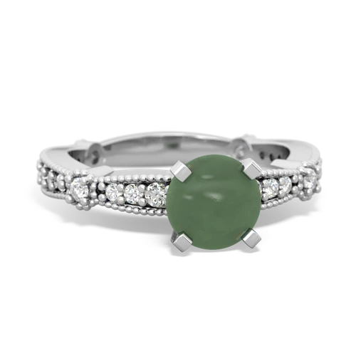 jade antique engagement ring