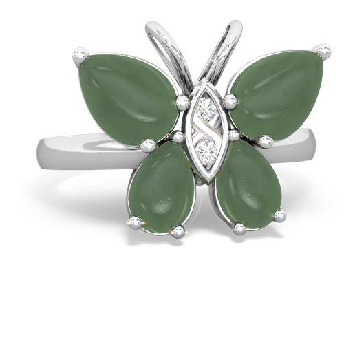 jade butterfly ring