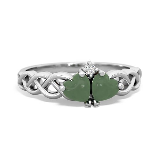 jade celtic braid ring