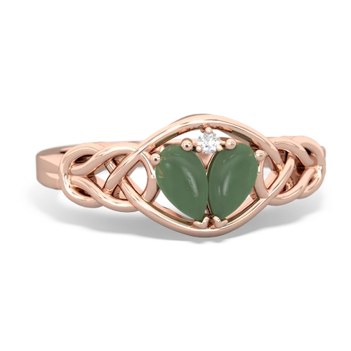 jade celtic knot ring