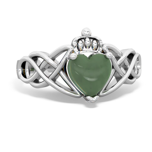 jade claddagh ring