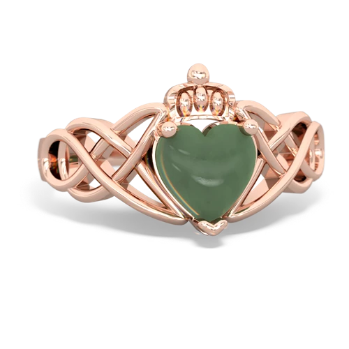 jade claddagh ring