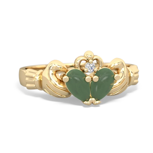 jade claddagh ring