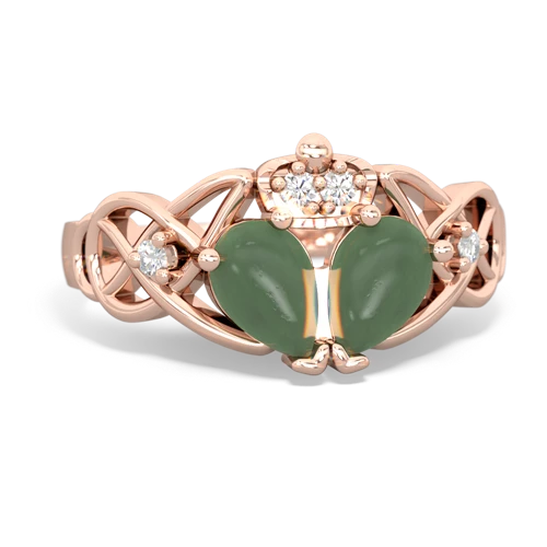 jade claddagh ring