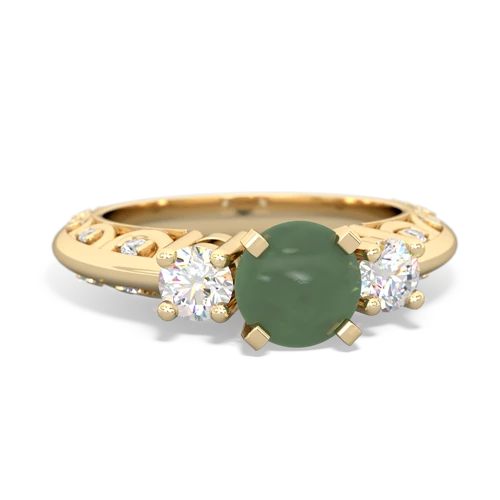 jade engagement ring