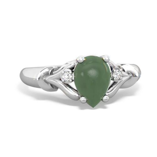 jade filligree ring