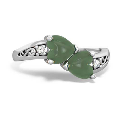 jade filligree ring